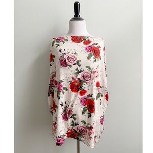 Nursing floral coverup with bag